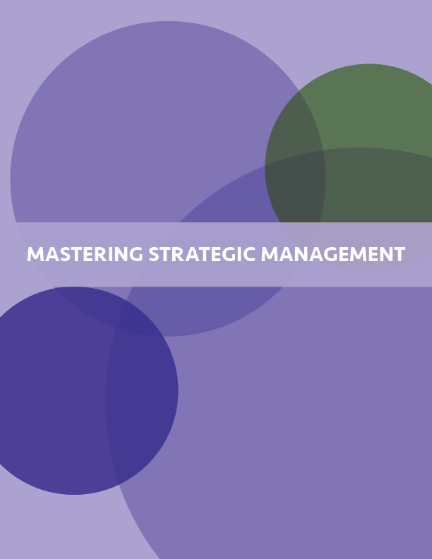 <p>Mastering Strategic Management</p>